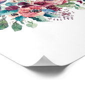 Poster Aquarelle des oiseaux (Coin)