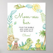 Poster Aquarelle Dinosaur Maman-osa Bar (Devant)