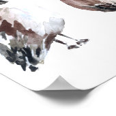 Poster Aquarelle d'oie du Canada tirée à la main Oiseau s (Coin)