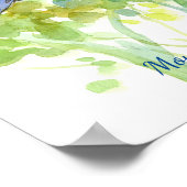 Poster Aquarelle d'oiseaux d'état du Nevada (Coin)