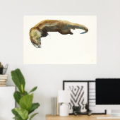 Poster Aquarelle d'or sur papier (Bureau à domicile)