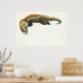 Poster Aquarelle d'or sur papier (Cuisine)