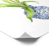 Poster Aquarelle d'orchidée rose (Coin)