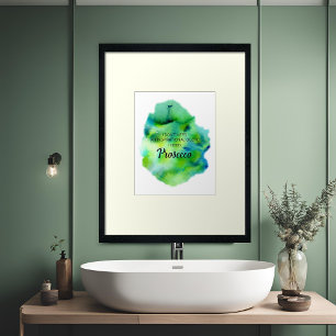 Poster Aquarelle du devis de vie inspirationnelle du proc