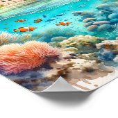 Poster Aquarelle du Fort du parc national des Tortugas (Coin)