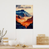 Poster Aquarelle du Grand Canyon (Cuisine)