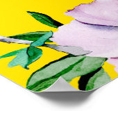 Poster Aquarelle du jardin de fleurs illustration motif (Coin)