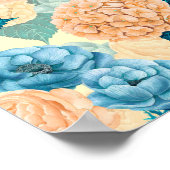 Poster Aquarelle du jardin de printemps (Coin)