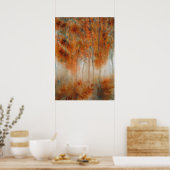 Poster Aquarelle du matin d'automne (Cuisine)