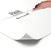 Poster Aquarelle du Mont Fuji (Coin)