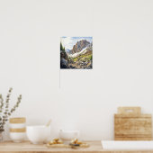 Poster Aquarelle du parc national des Rocheuses (Cuisine)
