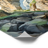 Poster Aquarelle du parc national des Rocheuses (Coin)