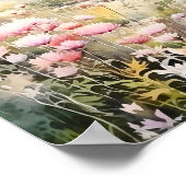 Poster Aquarelle du parc national du Mont-Rainier (Coin)