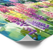 Poster Aquarelle du parc national du Mont-Rainier (Coin)