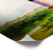 Poster Aquarelle du phare de Bodie par Mary Dunham Walter (Coin)