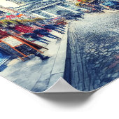 Poster Aquarelle Dublin Irlande (Coin)