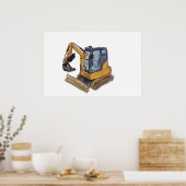 Poster Aquarelle d'une petite rétrocaveuse (Cuisine)