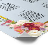 Poster Aquarelle Dusty Gris Or Blush Peach Mariage (Coin)