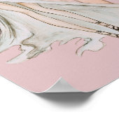 Poster Aquarelle Dusty Rose Vogue Modèle mode (Coin)