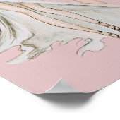 Poster Aquarelle Dusty Rose Vogue Modèle mode (Coin)