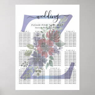 Poster Aquarelle Élégante d'un Bouquet Floral Rouge et Bl