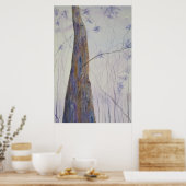 Poster Aquarelle en bois clair (Cuisine)
