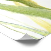 Poster Aquarelle en fer floral (Coin)