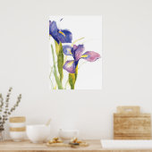 Poster Aquarelle en fer floral (Cuisine)