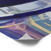 Poster Aquarelle en verre d'art "Scotch on Rocks" (Coin)