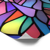 Poster Aquarelle en verre teint Style Cat II 2:3 (Coin)