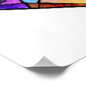 Poster Aquarelle en verre tendu Chimi Portant un casque (Coin)