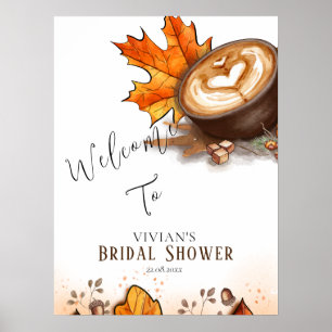 Poster Aquarelle Espresso Love est la naissance bienvenue