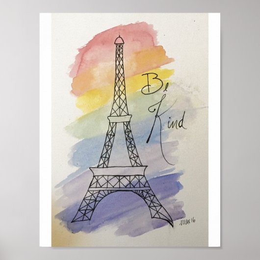 Poster Aquarelle et encre (Devant)