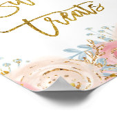 Poster Aquarelle étoilée brillante or Sweet Traitements (Coin)