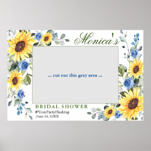 Poster Aquarelle Eucalyptus Fête des mariées cadre photo