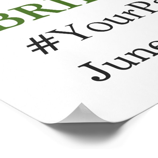 Poster Aquarelle Eucalyptus Fête des mariées photo Prop (Coin)