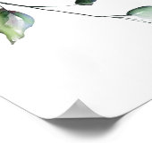 Poster Aquarelle Eucalyptus Fête des mariées photo Prop (Coin)