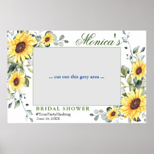 Poster Aquarelle Eucalyptus Fête des mariées photo Prop