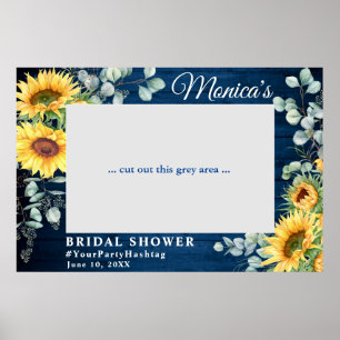 Poster Aquarelle Eucalyptus Fête des mariées photo Prop