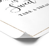 Poster aquarelle eucalyptus L'amour est signe doux (Coin)