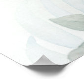 Poster Aquarelle Eucalyptus Mariage de verdure (Coin)