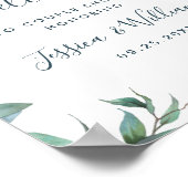 Poster Aquarelle Eucalyptus Verdure Couples Douche (Coin)