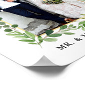 Poster Aquarelle Eucalyptus Verdure Gold Frame Photo (Coin)