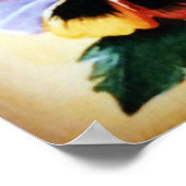 Poster Aquarelle exotique Panneaux multicolores (Coin)