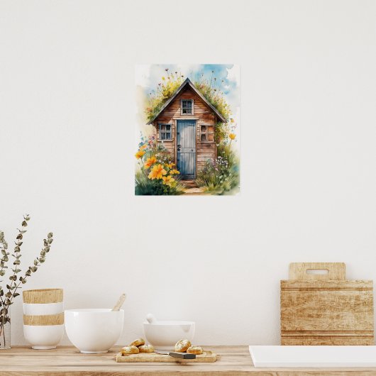 Poster Aquarelle extérieure 3 (Cuisine)