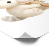 Poster Aquarelle fantaisiste : joli petit chaton qui mang (Coin)