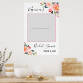 Poster Aquarelle Fête des mariées florale Prop (Cuisine)