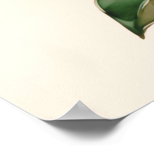 Poster Aquarelle Feuille Abstraite 3:2 (Coin)