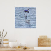 Poster Aquarelle Flamant rose haute (Cuisine)