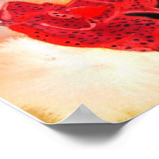 Poster Aquarelle FLAMENCO DANCER (Coin)